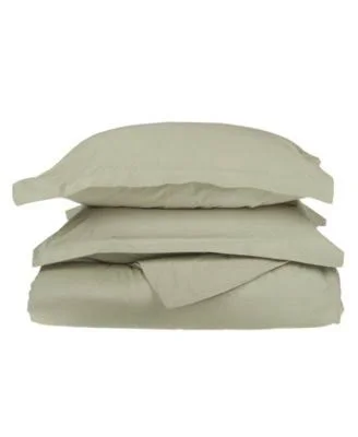 Superior 1000 Thread Count Cotton Solid Duvet Set - Full/Queen - Blue