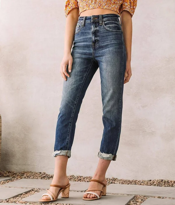 Willow & Root Ultra High Rise Mom Jean - Blue 30/27, Women's