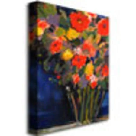 Trademark Global Sheila Golden &Blue Wall& Canvas Art