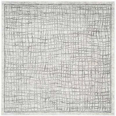 Greyleigh Connie Silver/Ivory Area Rug - Size: Square 8&