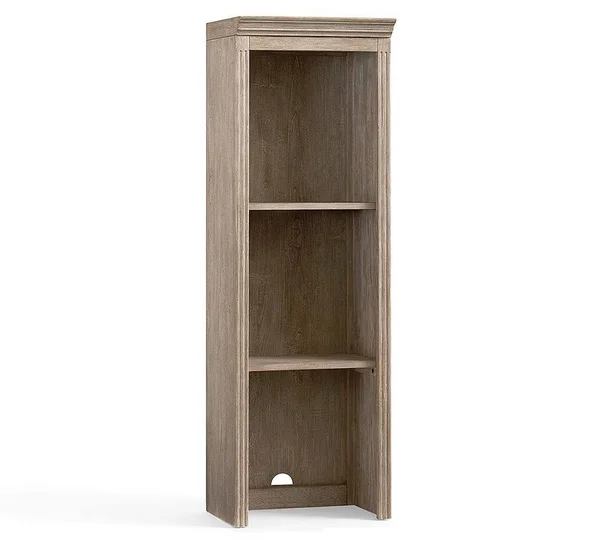 Livingston Single Bookcase Hutch, Gray Wash - Office Furniture - Livingston Office Collection