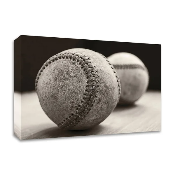 Old Baseballs by Edward M. Fielding, Print on Canvas, Ready to Hang