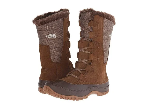 The North Face Women's Nuptse Purna Boot Brown/Grey 10