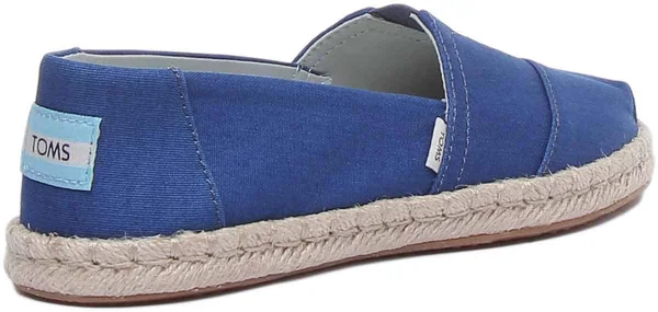 Toms Plant Dye Indigo Canvas Women's Espadrilles - Blue - Espadrilles