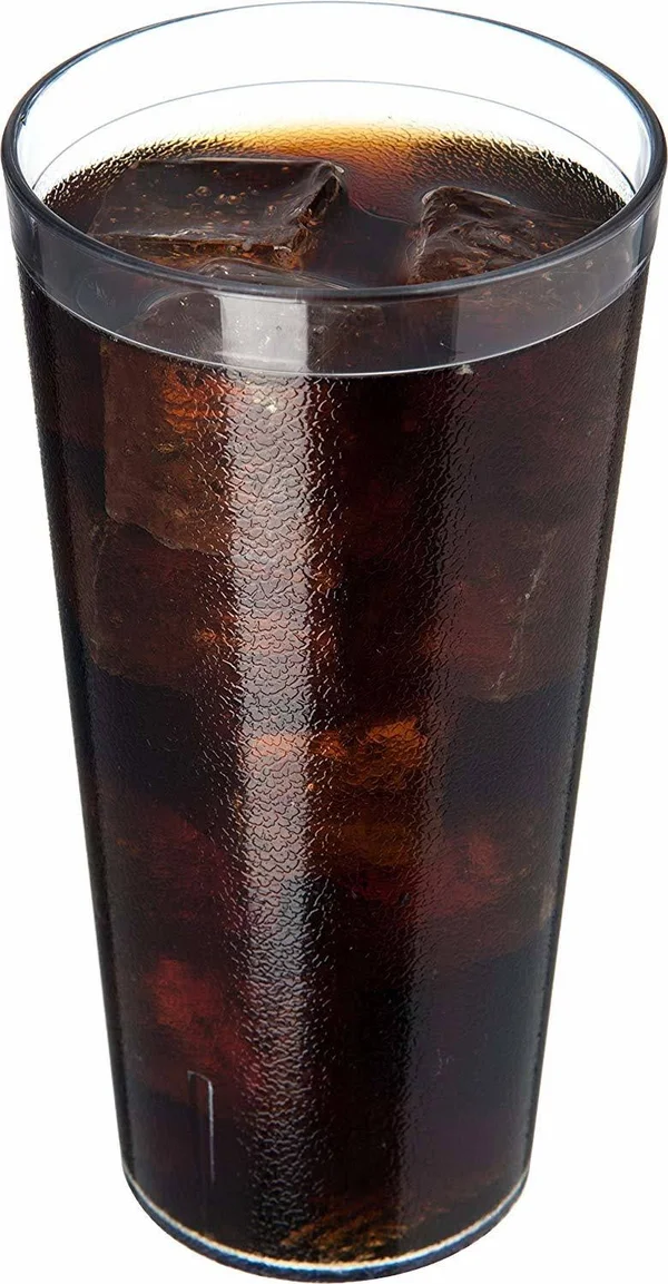 Carlisle 522407 Stackable Shatter-Resistant Plastic Tumbler, 24 oz, Clear Case O