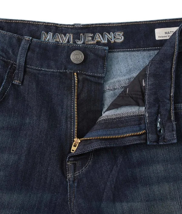Mavi Men's Matt Classic Mid-Rise Relaxed Straight-leg Jeans