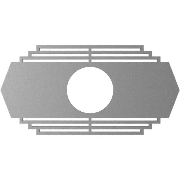 Ekena Millwork CMPP36X18CSABZ 36x22W x 18x22H x 9 1/2x22ID x 1x22P Chrysler Architectural Grade PVC Pierced Ceiling Medallion - A