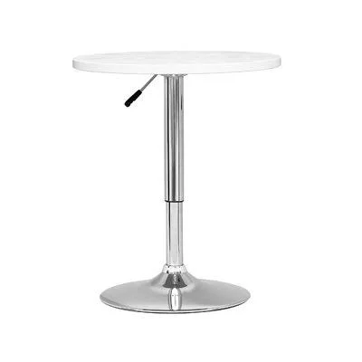 CorLiving Adjustable Height Pub Table Top Finish: White