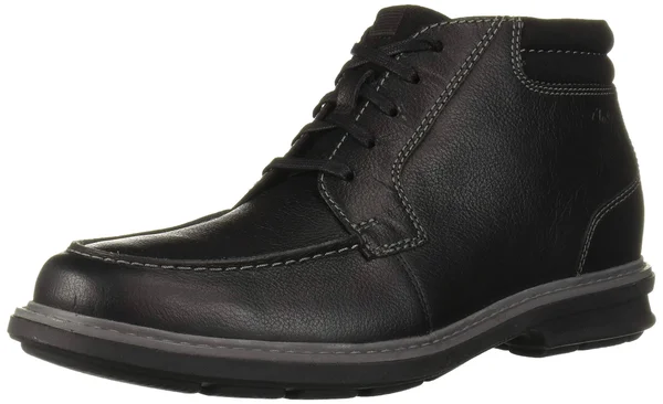 Clarks Men's Rendell Rise Ankle Boot - Black Leather