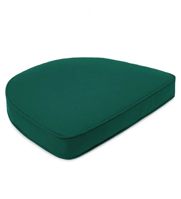 Sunbrella Deluxe Chair Cushion with Rounded BACK, in Forest Green