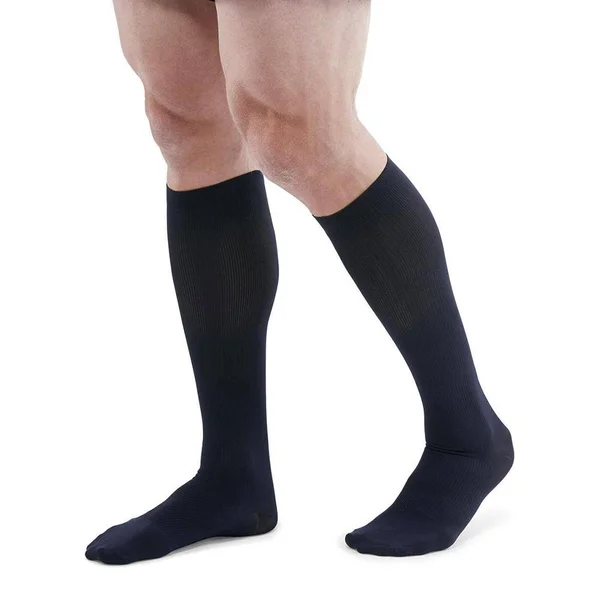 Mediven for Men Classic 30-40 mmHg Knee High, Extra Wide Calf, VI, Tall, Navy