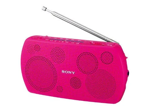 Sony Stereo Portable Radio Pink SRF-18, P