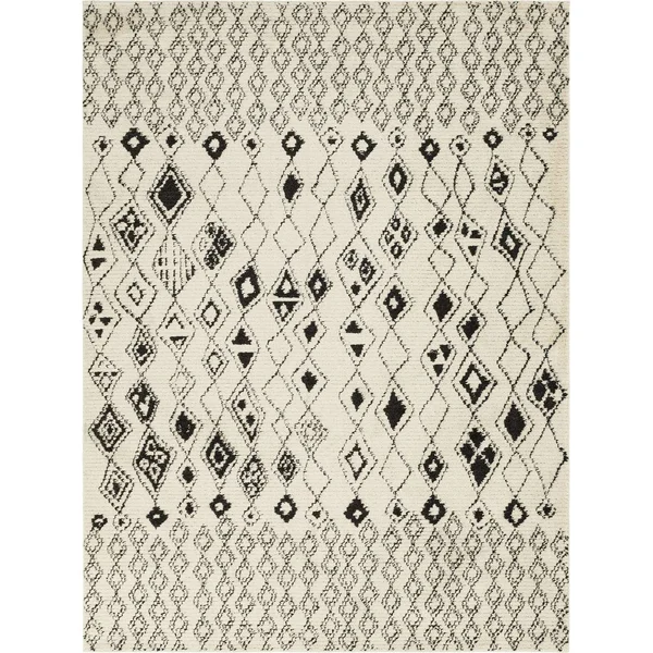 Unique Loom 3148472 5 x 8 ft. Medina Morocco Rectangular Rug Navy Blue