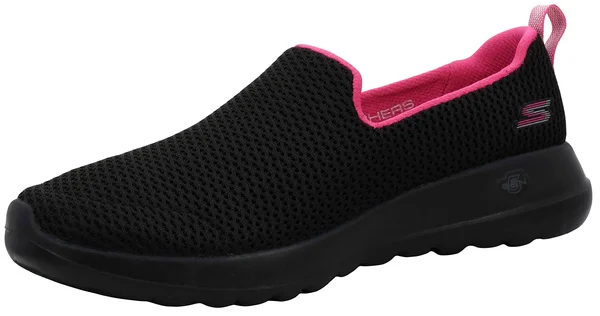 Skechers GOwalk Joy Black/Hot Pink - Size 8.5