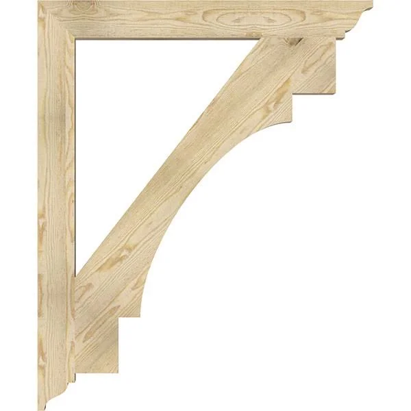 4x22W x 36x22D x 44x22H Merced Traditional Rough Sawn BRACKET, Douglas Fir