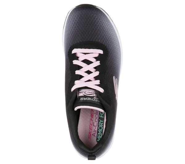 Skechers Girls& Skech-Air Element Sneaker, Black/Light Pink