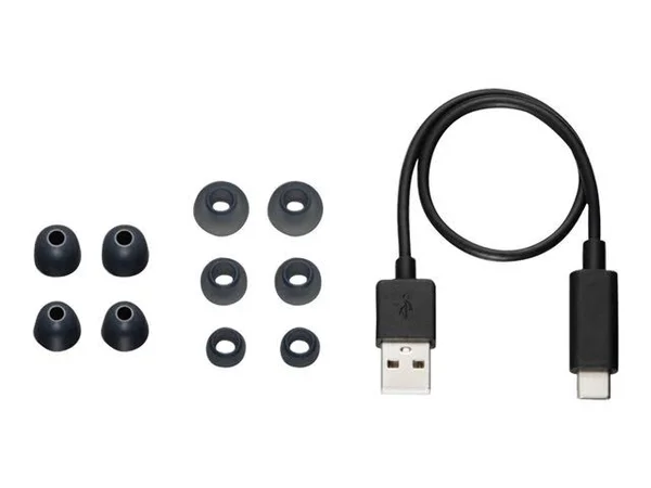 JVC HA-A50T - True wireless earphones with mic - ear-bud - Bluetooth - active noise canceling - noise isolating - black