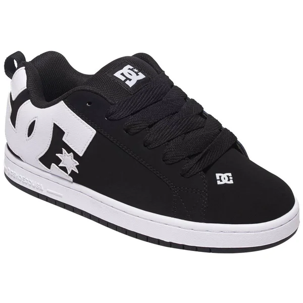 DC Court Graffik (Black) Men's Skate Shoes