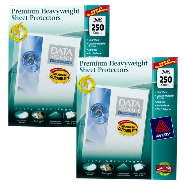 Avery 76006 Premium Heavyweight Sheet Protectors (2-Pack)