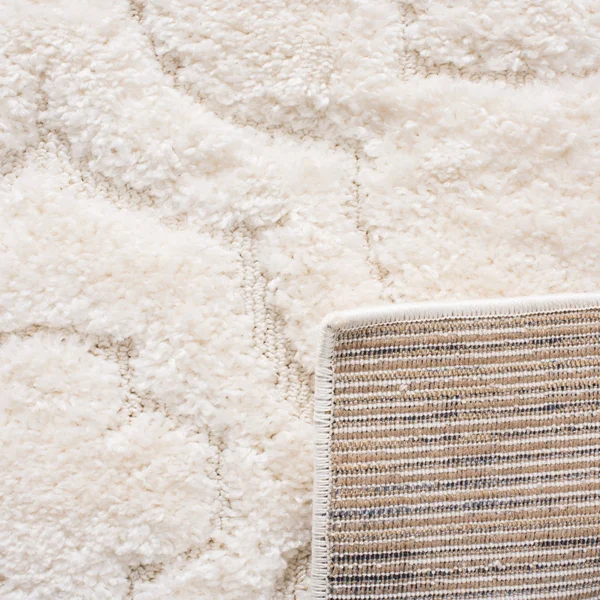 Safavieh Memphis Shag SG832G 5&1x22 x 7&6x22 Grey - Cream Area Rug