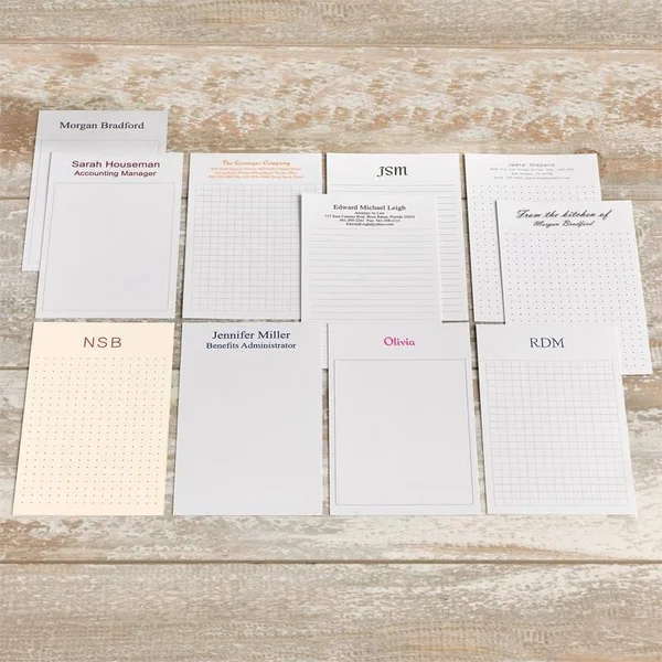 Personalized 3 x 5 Vertical Note Cards Set of 250