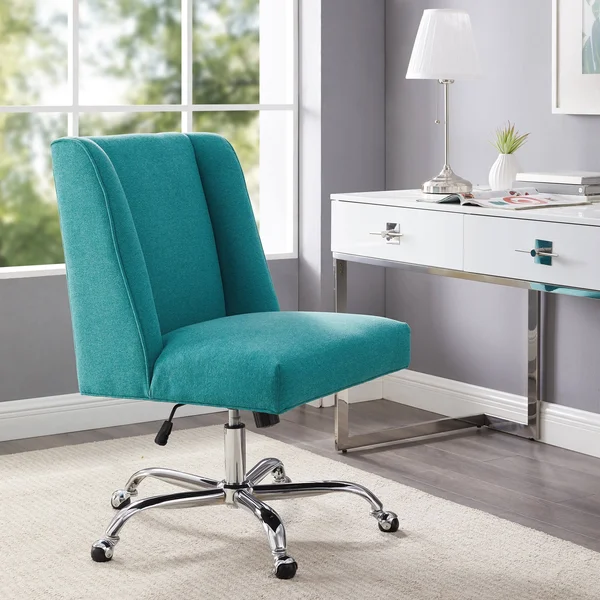 Linon Violet Home Office Chair Cream