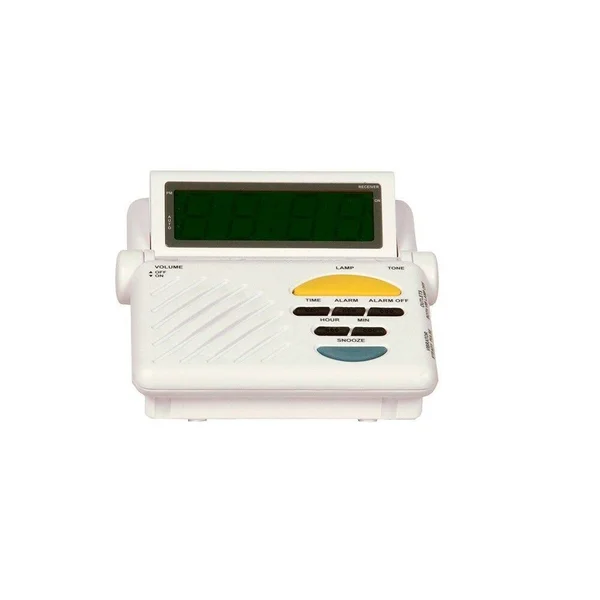 Sonic Alert Sonic Boom Alarm Clock with Plug Outlet for Lamp & Built-In Receiver