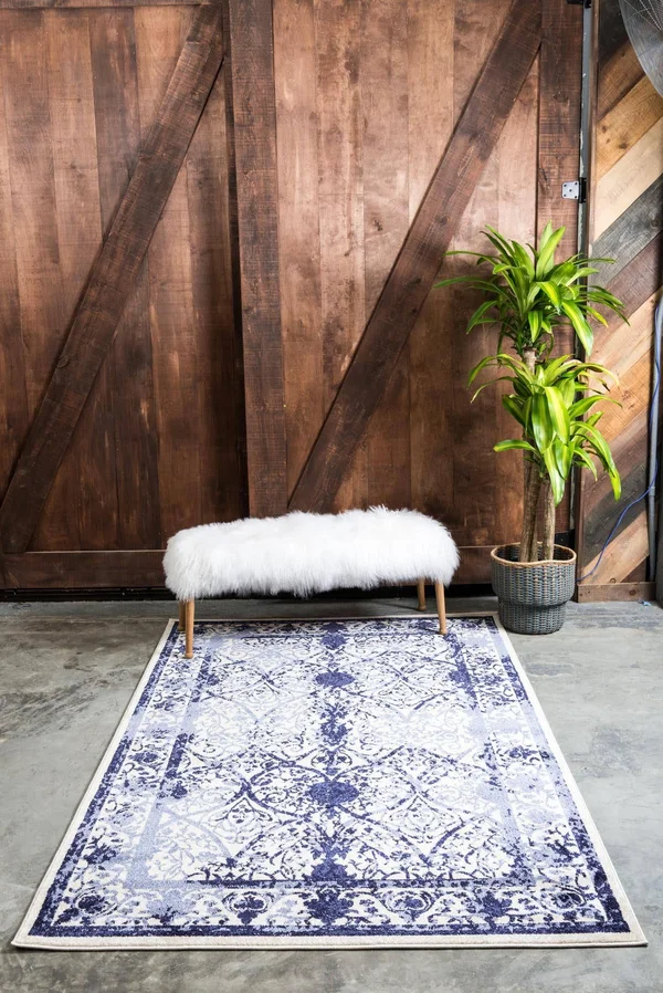 Unique Loom Traditional La Jolla Area Rug (10& x 13& - Blue)