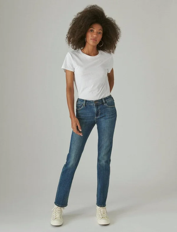 Lucky Brand Women's Sweet N Straight Jeans - Tanzanite - Size 30x32