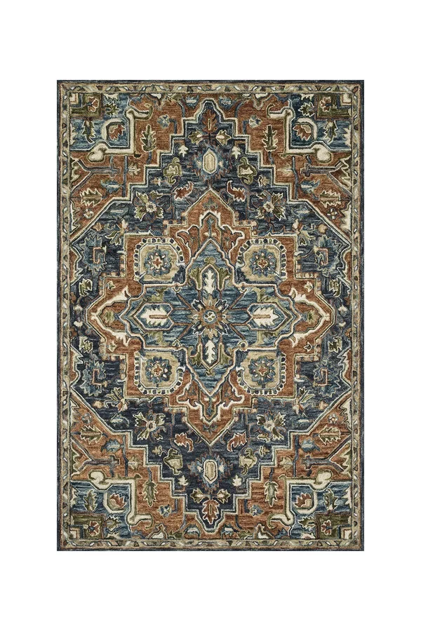 Loloi Victoria VK-16 3&6x22 x 5&6x22 Rust - Multi Rug