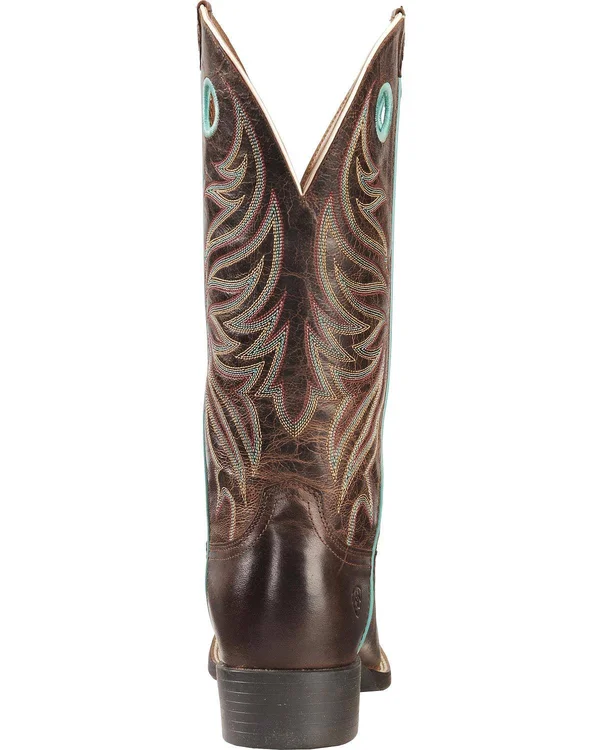 Ariat Women's Round Up Ryder Boot - Sassy Brown B - 6