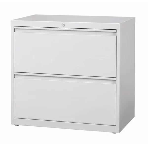 WorkPro 30x22W 2-Drawer Metal Lateral File Cabinet, Light Gray