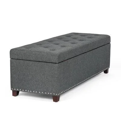 Schofields Upholstered Flip Top Storage Bench Winston Porter