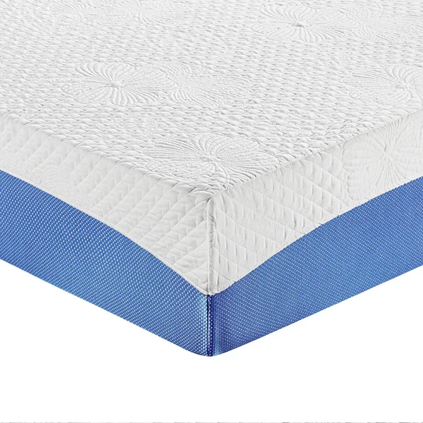 Olee Sleep 10 inch Gel Infused Layer Top Memory Foam Mattress Blue - Cal King