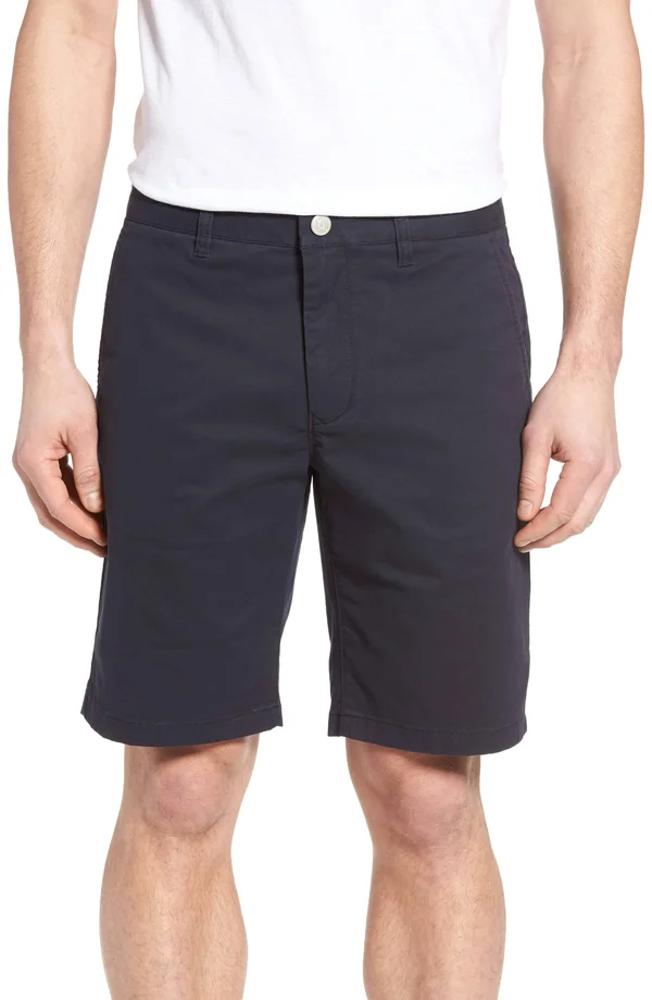 Bonobos Men's 9 inch Stretch Washed Chino Shorts - Size: 33, Blue