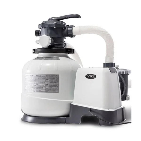Intex - 2800 GPH Above Ground Pool Sand Filter Pump with Deluxe Pool Maintenance Kit