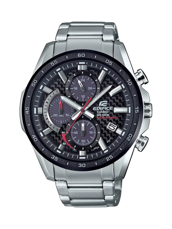 Casio Men's Edifice Analog Stainless Steel Watch 47.6mm - Silver