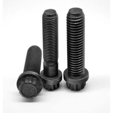 7/16-20 x 1 1/2 Fine Thread 12-Point Flange Screw Alloy Steel Thermal Black Oxide Pk 50, Men's, Size: One Size