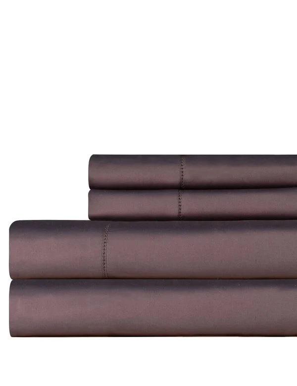 Celeste Home 610 Thread Count Pima Cotton Sheet Set - Queen, Grey