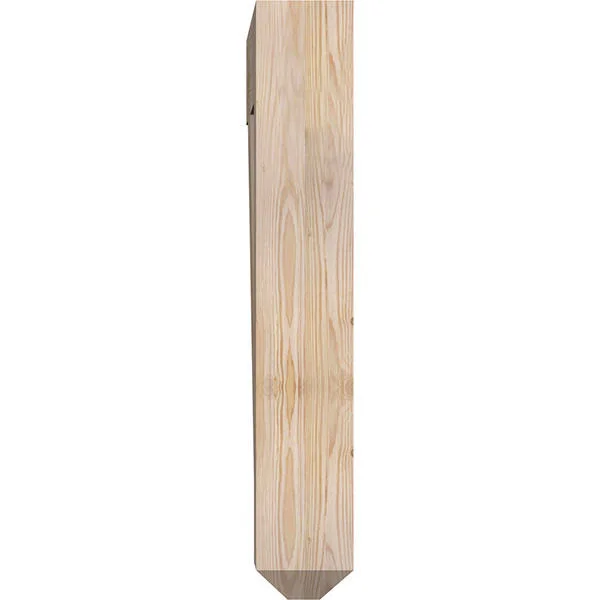 Ekena Millwork BKT06X30X34TRA04SDF 5 1/2x22W x 30x22D x 34x22H Traditional Craftsman Smooth BRACKET, Douglas Fir