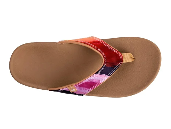 Spenco Orthotic Thong Sandal- Yumi Monet, Size 12 Wide, Sunset