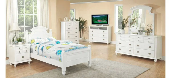 Glory Furniture Summit G5975A-TB Twin Bed, White