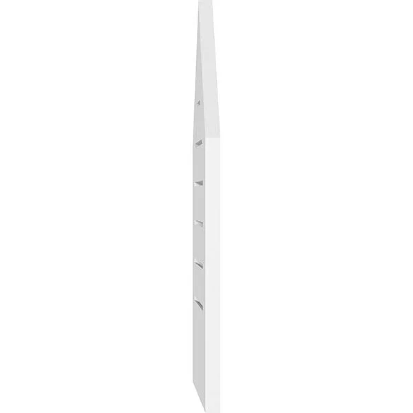 Ekena Millwork GVPPE24X4201SF-14 24x22W x 42x22H Peaked Top Surface Mount PVC Gable Vent 14/12 Pitch: Functional - w/ 3-1/2x22W x