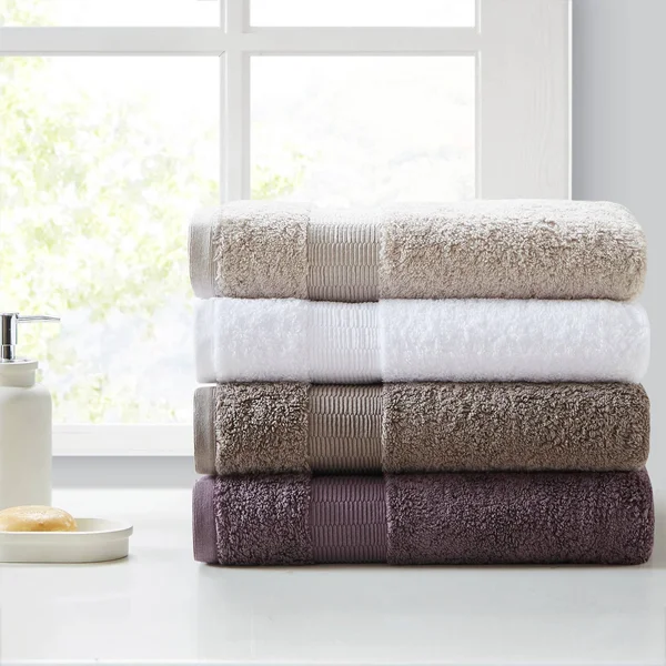 Madison Park Signature Luxor 100-percent Egyptian Cotton 6 Piece Towel Set (White)
