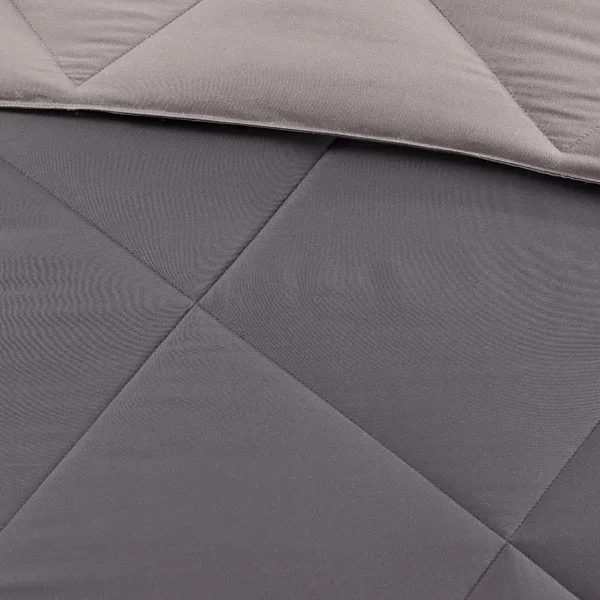 Porch & den McCloy Reversible Down Alternative Comforter Mini Set - Black/Grey - King