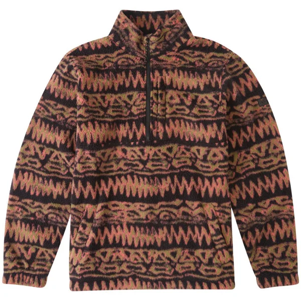 Billabong Boundary Mock Neck Men's Fleece Black XL