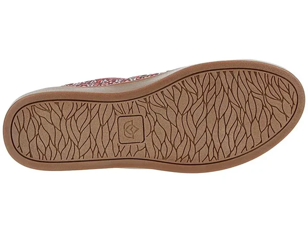 Spenco Orthotic Slip-On Shoes - Malibu Floral, Size 6 Medium, Port