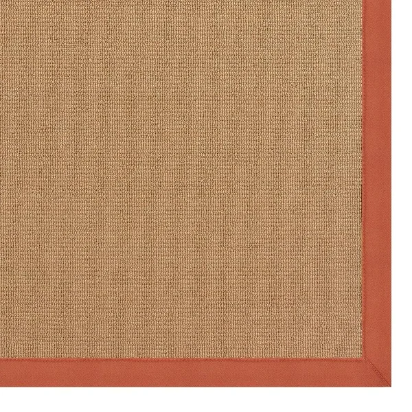 Linon Athena Natural and Burnt Orange - RUG-AT011023