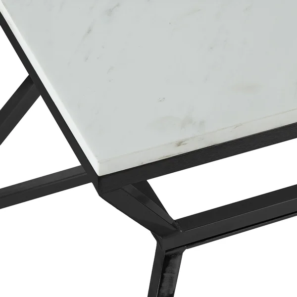 Silver Orchid Boardman Marble Side Table - Tall