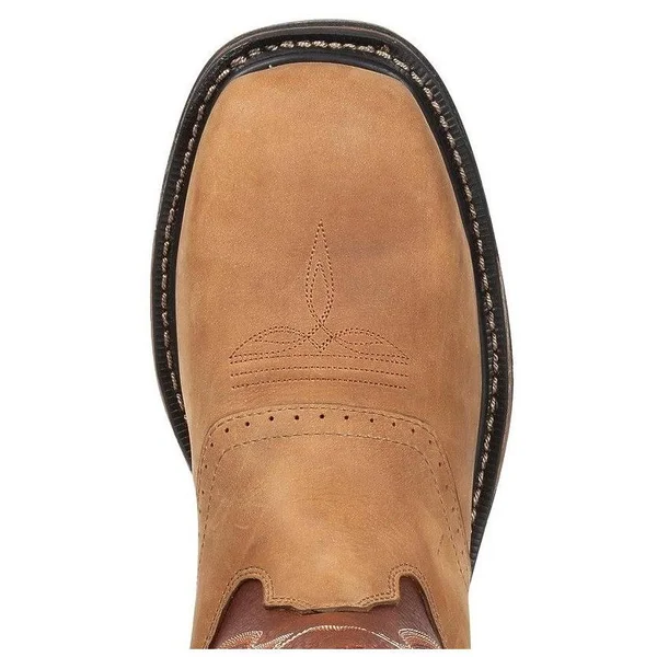 Rocky Men's 11 Western Saddle Original Ride Steel Toe Rkyw041, Size: 7, Brown